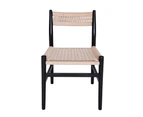 Replica Hans Wegner CH36 Chair - Black & Natural
