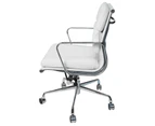Replica Eames Mid Back Soft Pad Management Desk / Office Chair - White