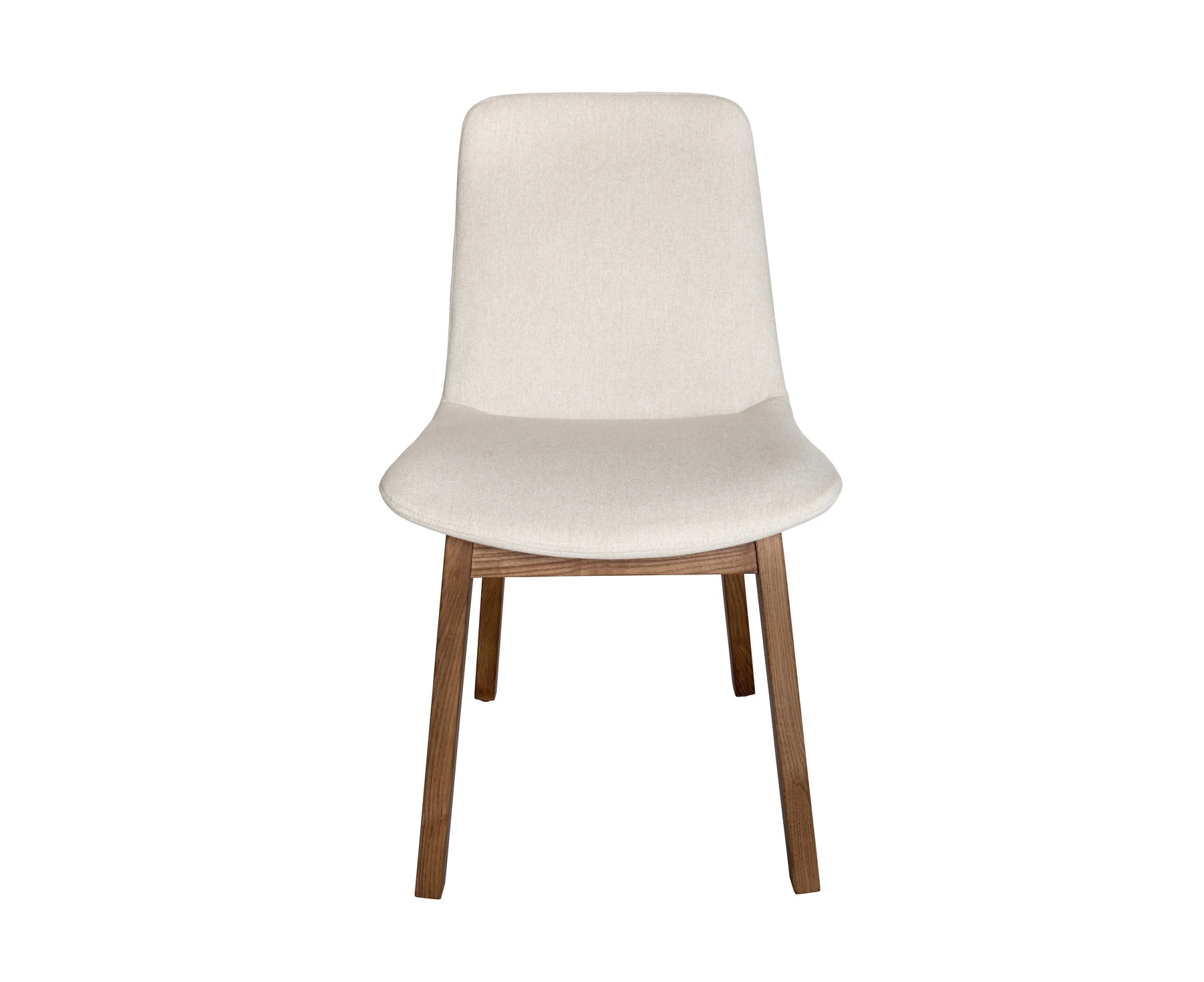 Cozy Dining Chair | Walnut Legs - Ivory Fabric