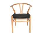 Replica Hans Wegner Wishbone Chair - Natural & Black