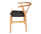 Replica Hans Wegner Wishbone Chair - Natural & Black