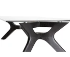 Murf Collection | Rectangular Glass Coffee Table - Black