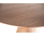 Theo Round Wood Dining Table | 120cm - Walnut
