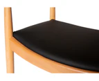 Replica Hans Wegner 'The Chair' PP501 Armchair - Natural & Black