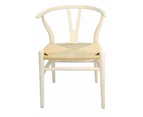 Replica Hans Wegner Wishbone Chair - Bone White & Natural