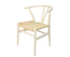 Replica Hans Wegner Wishbone Chair - Bone White & Natural