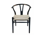 Replica Hans Wegner Wishbone Chair - Black & Natural