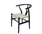 Replica Hans Wegner Wishbone Chair - Black & Natural