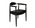 Replica Hans Wegner 'The Chair' PP501 Armchair - Black
