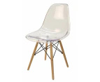 Replica DSW Eiffel Chair | Clear | Natural Legs