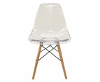 Replica DSW Eiffel Chair | Clear | Natural Legs