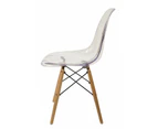 Replica DSW Eiffel Chair | Clear | Natural Legs