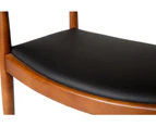 Replica Hans Wegner 'The Chair' PP501 Armchair - Walnut & Black