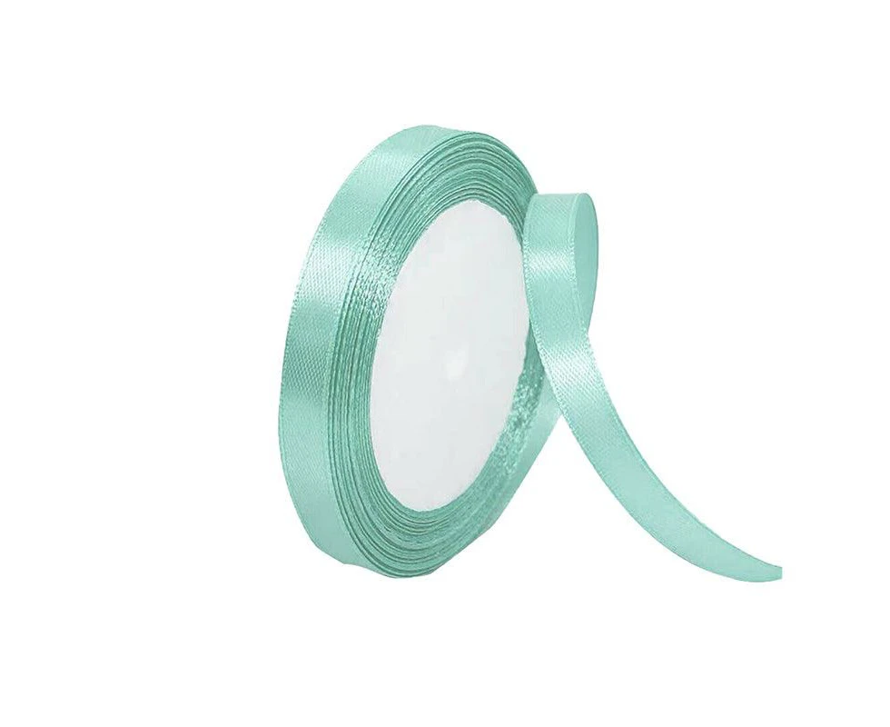 10mm Width Satin Hair Ribbon Wedding Party Decoration Gift Banquet 2m - Tiffany Blue