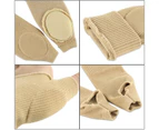 Wrist Thumb Support Tendonitis Hand Brace Basal Joint Sleeves Arthritis Gloves - 2Pairs Skin-Colour
