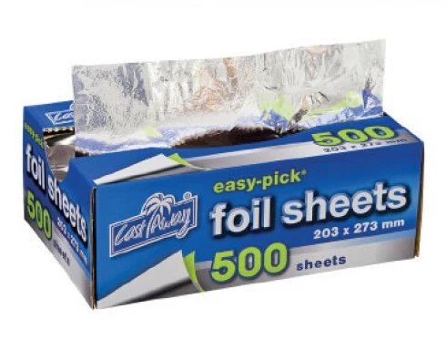 Castaway Easy-Pick Heavy Duty Foil Sheets Pre-Cut Medium - Silver Single Pack