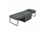 Foret 1 Seater Sofa Bed Lounge Ottoman Adjustable Couch Furniture Recliner Tube