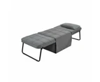 Foret 1 Seater Sofa Bed Lounge Ottoman Adjustable Couch Furniture Recliner LTGY