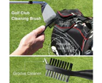 Golf Cleaning Brush Retractable Stock Color Groove Cleaner With Reel Club Ball - Blue