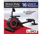 LSG Fitness GR-02 Magnetic Rower Rowing Machine Cardio 16 Resistance Levels