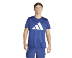 Adidas Men's Run It Tee / T-Shirt / Tshirt - Dark Blue
