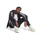 Adidas Men's Essentials Fleece 3-Stripes Tapered Cuff Pants / Tracksuit Pants - Black