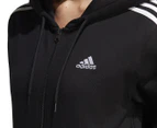 Adidas Women's 3-Stripe French Terry Full-Zip - Black/White