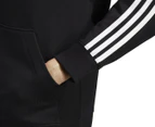 Adidas Women's 3-Stripe French Terry Full-Zip - Black/White
