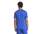 Adidas Men's Essentials 3-Stripes Tee / T-Shirt / Tshirt - Semi Blue Burst