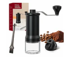 Manual Coffee Grinder Portable Hand Burr Grinder, Ceramics Conical Burr Coffee Grinder with Adjustable Settings and Ergonomic handle for Home Offic