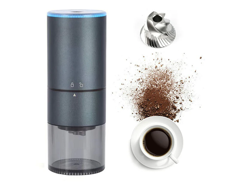 Electric Coffee Grinder, Rechargeable Mini Coffee Grinder With Multi Grind Setting, Coffee Bean Grinder Spice Grinder For Herbs, Nuts, Spice Mill (