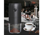 Coffee Grinder Electric with Adjustable Coarseness Ceramic Burrs, Portable One Touch Electric Spice Coffee Bean Grinder with Clean Brush, Type-C Ch