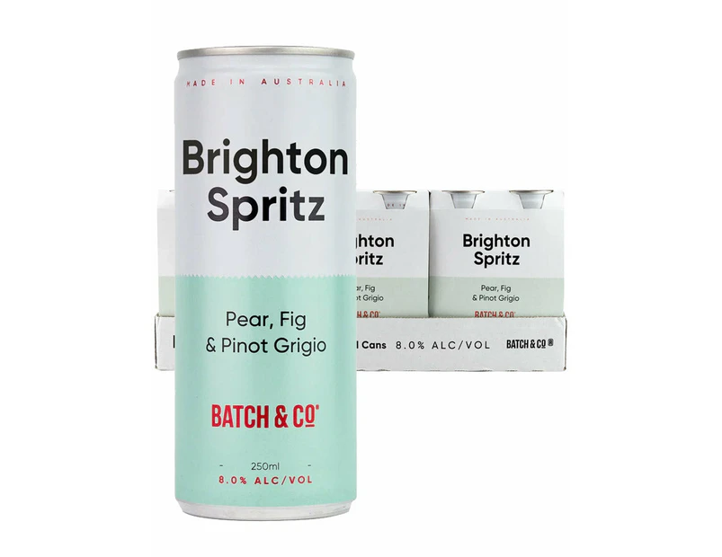 Batch & Co Brighton Spritz 8% Pear Fig & Pinot Grigio 250ml Cans