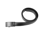 Men Pu Leather Belt Simple Fashionable Business Belt With Automatic Buckle For Office Work 125Cm