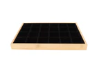 Jewelry Storage Display Trays Multipurpose 24 Grids Jewelry Tray For Ring Earring Bangle Bracelet Necklace Black
