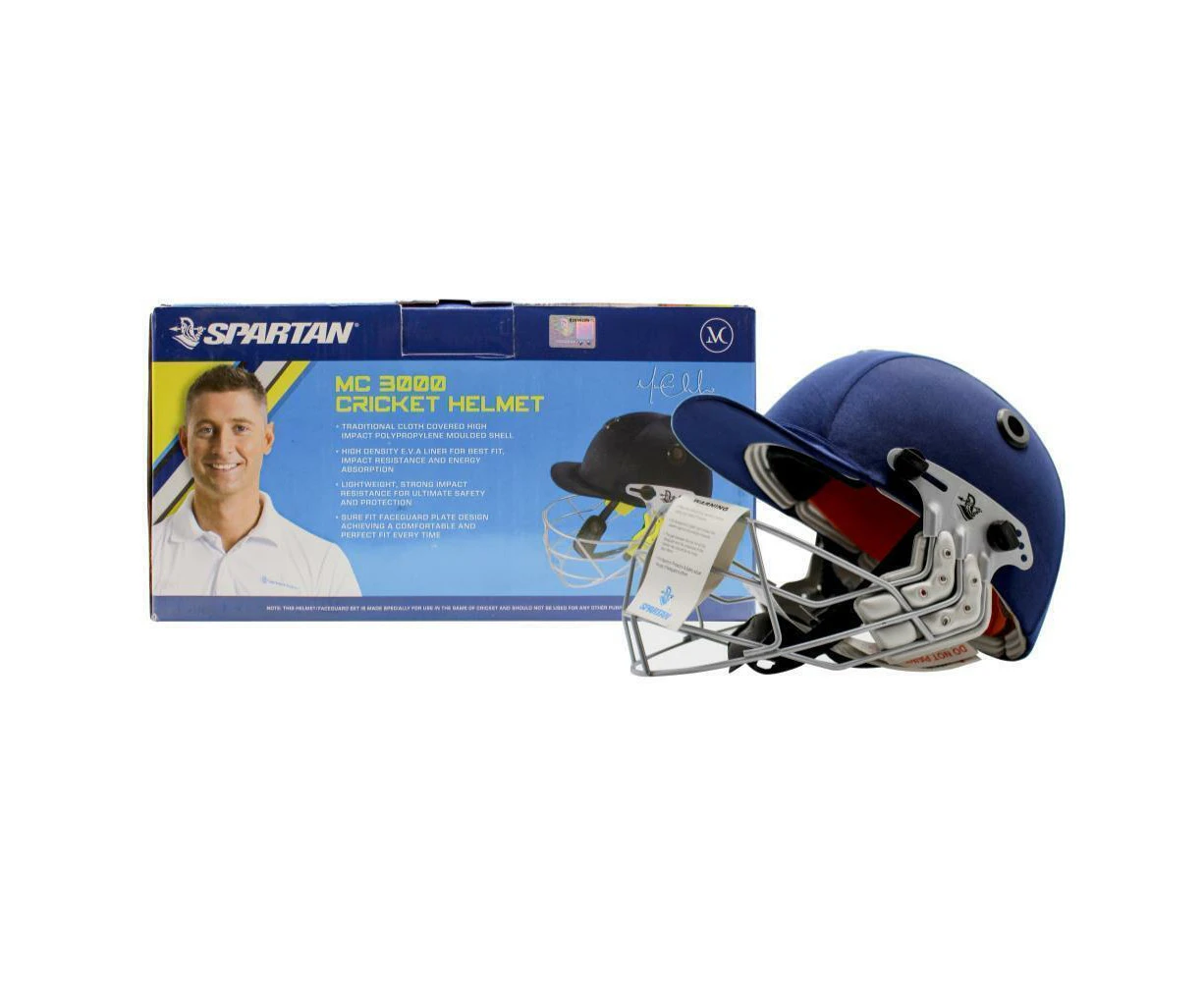 Spartan MC 3000 Cricket Helmet - Medium Size - Navy