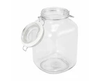 Clip Lid Glass Jar, 3L - Anko - White