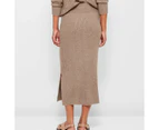 Target Super Soft Knit Midi Skirt - Brown