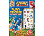 Target Sonic The Hedgehog Puffy Sticker Colouring Book - Multi