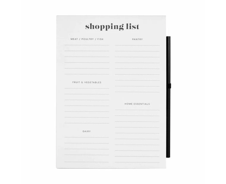 Shopping List with Pencil - Anko