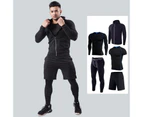 Men's Thermal Underwear Sets Winter Gear Men's Base Layers Long Pants Quick Dry Tights-Five piece Pattern 30