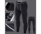 Men's Thermal Underwear Sets Winter Gear Men's Base Layers Long Pants Quick Dry Tights-Three piece Pattern 9