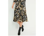 NONI B - Womens Skirts - Swirl A-Line Knit Skirt - Black