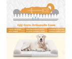 Costway Orthopedic Dog Calming Bed Large Puppy Cat Mattress Pet Sofa Bed w/Washable Cover&Non-Slip Bottom