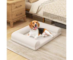 Costway Orthopedic Dog Calming Bed Large Puppy Cat Mattress Pet Sofa Bed w/Washable Cover&Non-Slip Bottom