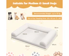 Costway Orthopedic Dog Calming Bed Large Puppy Cat Mattress Pet Sofa Bed w/Washable Cover&Non-Slip Bottom