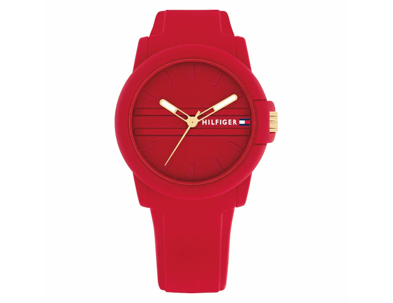 Tommy Hilfiger Red Silicone Women's Watch - 1782689