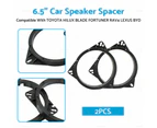 2PCS 6.5" Car Speaker Spacer Suitable FOR TOYOTA HILUX BLADE FORTUNER RAV4 LEXUS BYD