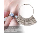 Solid Metal Finger Gauge Ring Mandrel Sizer Measuring Sizing Stick Jewelry Tool