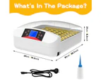 Advwin 56 Egg Incubator w/LED Candle Lamps Fully Automatic Digital Turning Chicken Hatcher